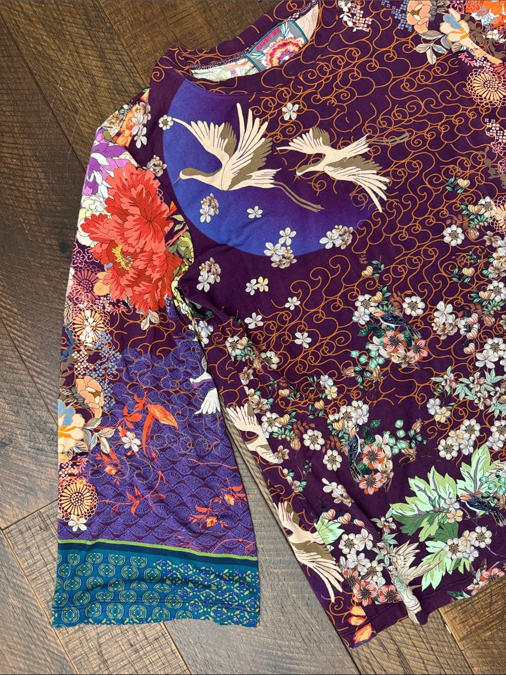 Johnny Was Phoenix Kimono Sleeve Tee - Picture 7 of 11